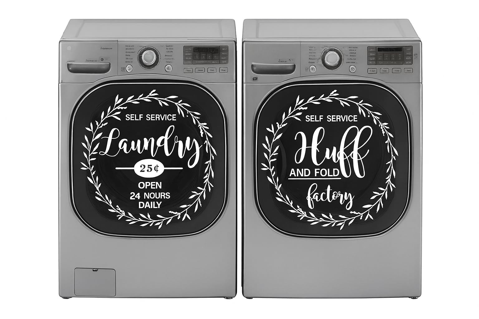 Laundry Room Decor washing machine sticker for washer