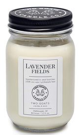 Lavender Fields Scented Soy Candle 12oz hand poured in the USA