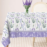 lavender flower tablecloth 60x104 on dining table