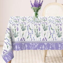 lavender flower tablecloth 60x104 on dining table