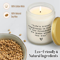Lavender scented candle with eucalyptus notes
