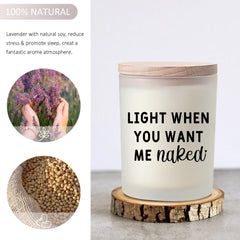 Lavender scented candle 8-ounce frosted glass