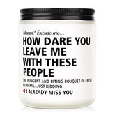 Lavender scented candle retirement gift for women and men