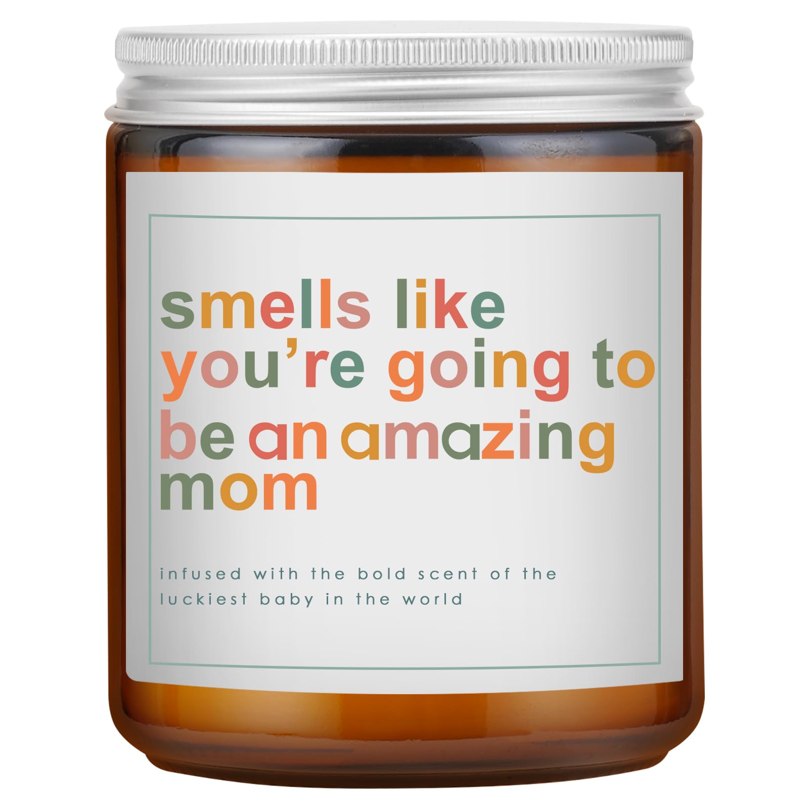 Lavender soy wax candle 7 oz for new mom gift