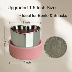 Stainless steel cookie cutters with detachable BPA-free covers by LBUQSVF