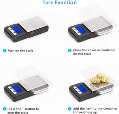 Tare function and six weigh modes on compact scale