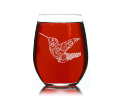 Lead-free glass stemless wine glass by C M