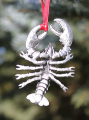 Lobster ornament Made in Michigan by Hastings Pewter Company