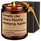 LEADO Mahjong candle 9 oz lavender scent for women