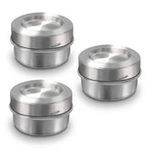 LEADUP 18/8 stainless steel dips containers 1.5 oz set of 3