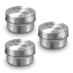 LEADUP 18/8 stainless steel dips containers 1.5 oz set of 3