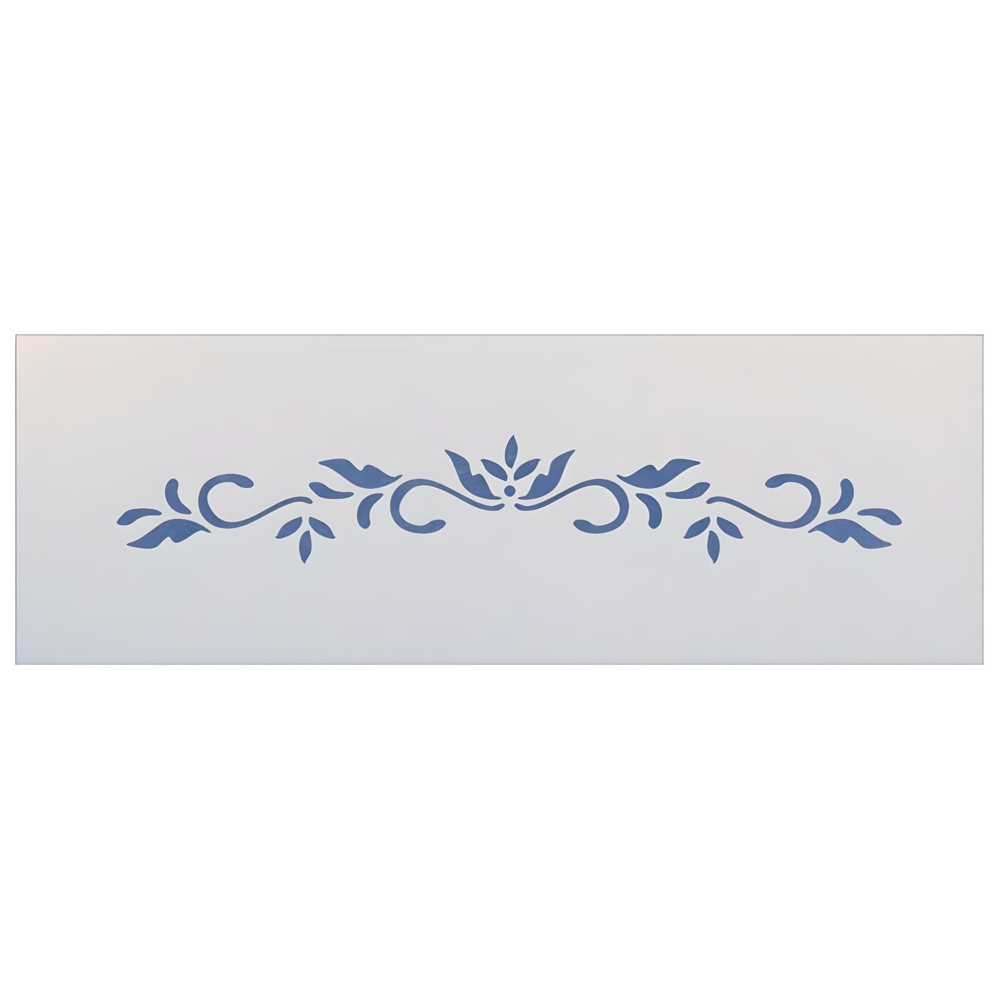 Leaf Scroll Border Stencil Template by The Artful Stencil 8x1.4in Mylar