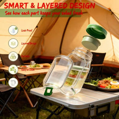container includes a durable fork