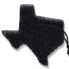 Leather and Lace Scented Freshie in Black Texas State Shape