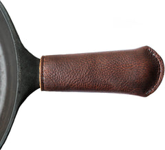 Leather full-grain oil-tanned standard 4.5 inch handle cover