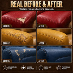 Leather repair tools included in the kit set