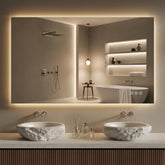 LED bathroom mirror 48x30 with backlit lighting