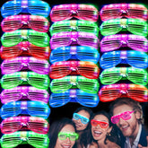 LED glasses 50 pack with assorted colors for parties