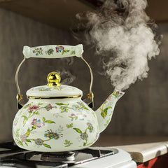 Leebright tea kettle on stovetop 2.5L Bohemian design