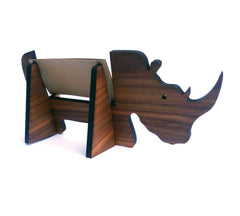 Rhino card holder facing left or right on desk