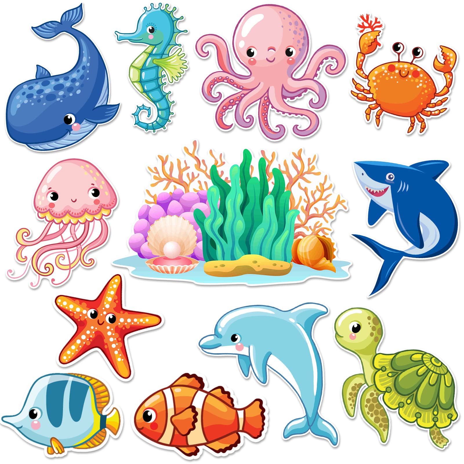 Leifide 12 Pcs Birthday Cruise Door Magnets cabin decor set