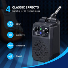 Portable 5W guitar amplifier with Bluetooth by LEKATO