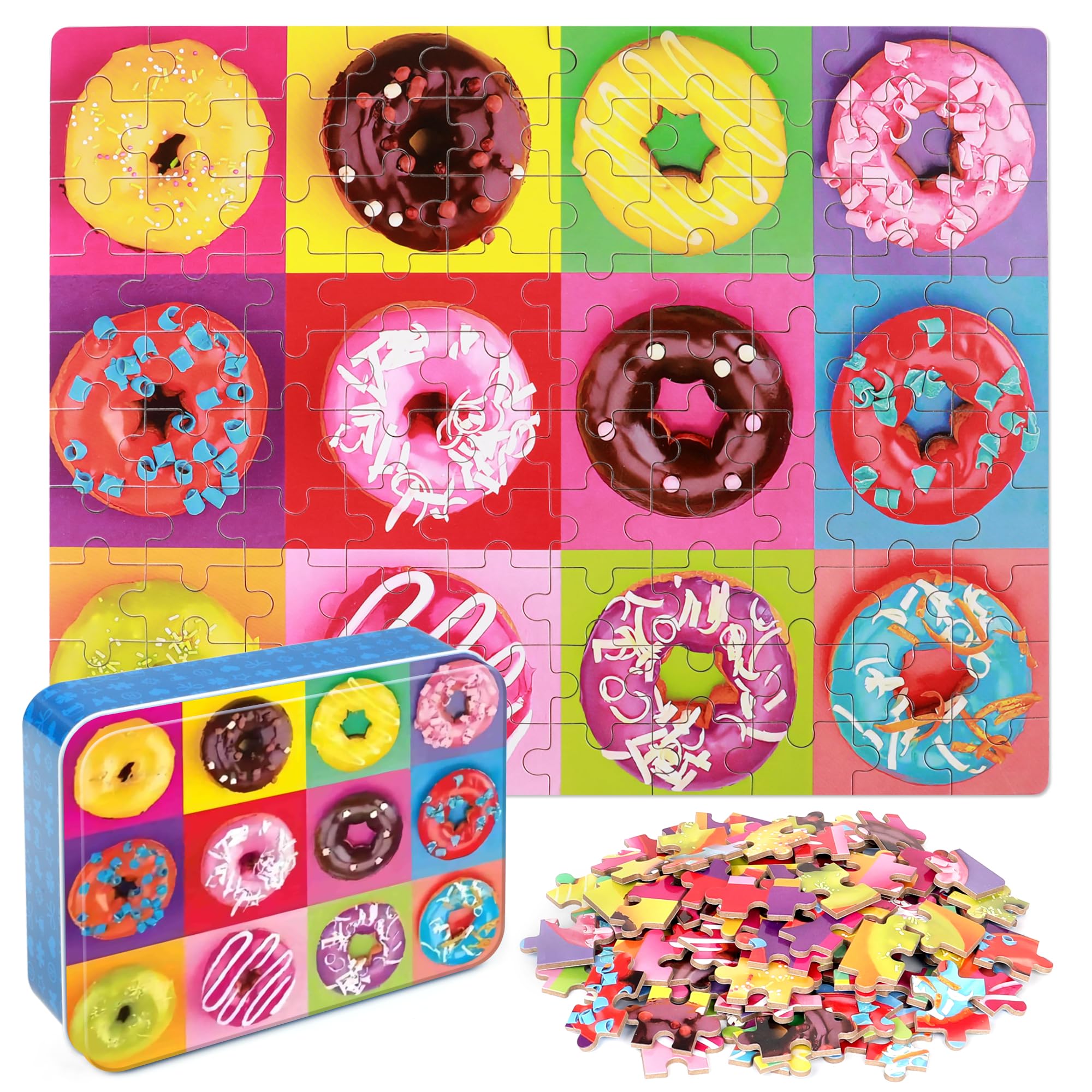 LELEMON 4-6 100-piece puzzle in metal box
