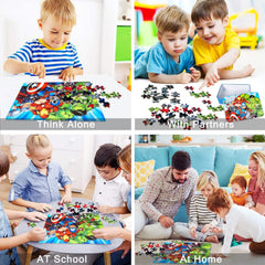 Back pieces numbered helps younger kids LELEMON puzzle for kids age 4-6