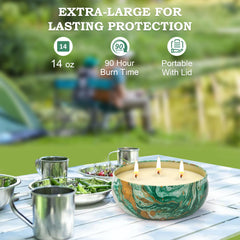 outdoor citronella candles suitable for patios backyards campsites