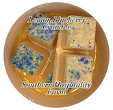 Lemon Blueberry Crumble wax melt 2.5 oz package