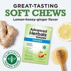 Individually wrapped ginger chews for travel