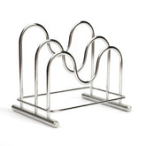 LENITH 304 stainless steel cutting board holder close up showing sturdy construction