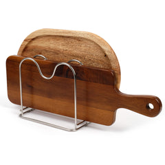 Sturdy SUS 304 stainless steel construction for cutting board rack