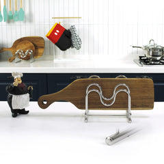 Cutting board rack organizer on kitchen counter by LENITH