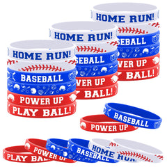 Lesnala baseball bracelets 48 pcs set image