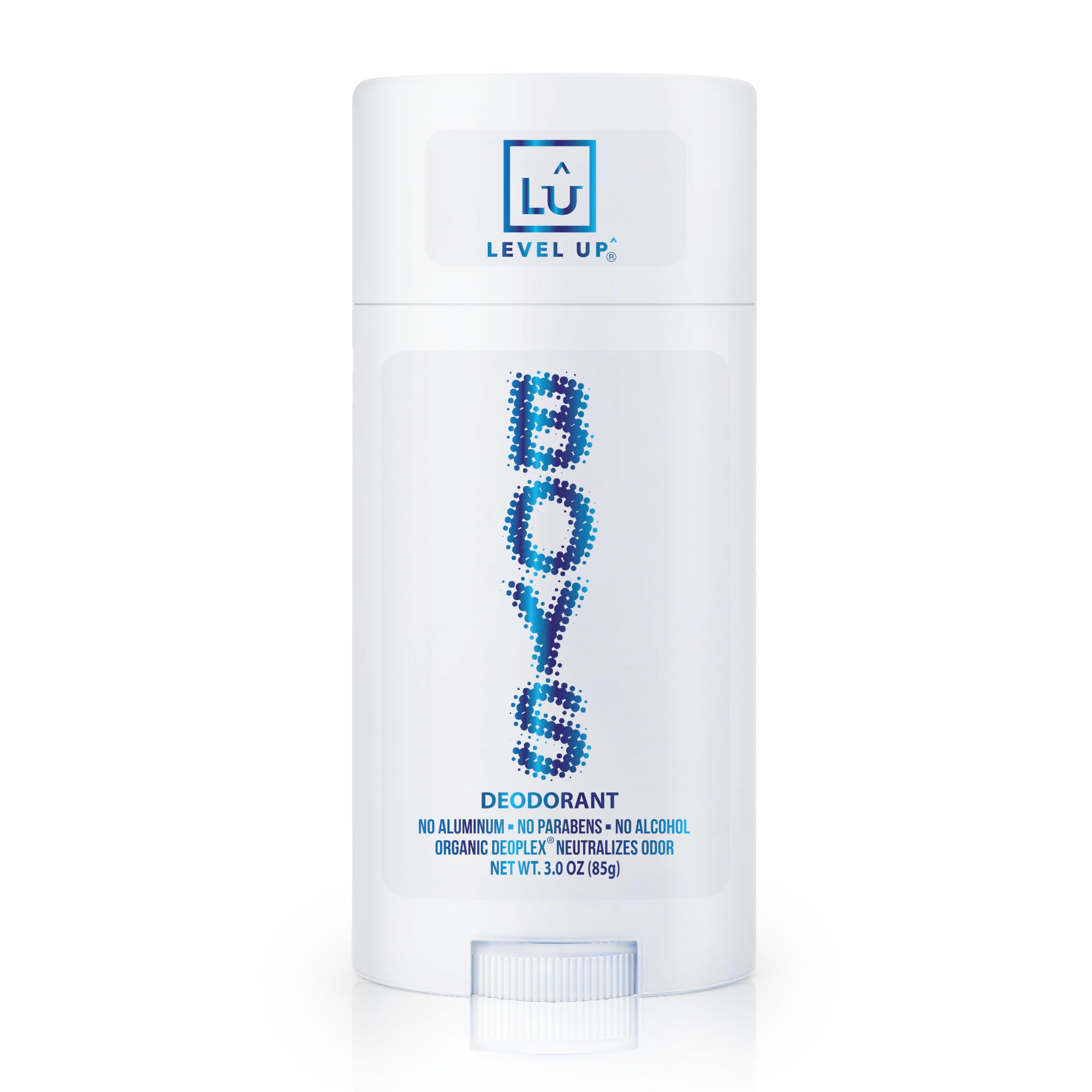 Level Up Boys Deodorant for Kids 8-14 aluminum-free packaging