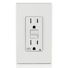 White outdoor GFCI outlet by Leviton GFWT1-W
