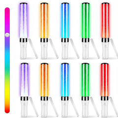 Lewtemi 3 Pcs Halloween LED Glow Sticks 15 color options