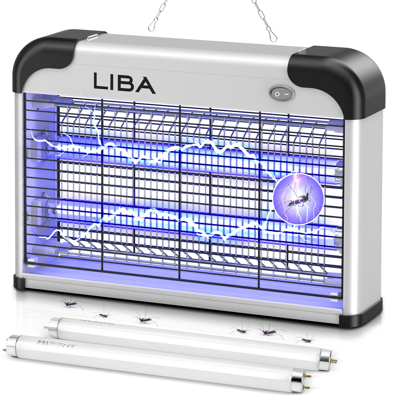 LiBa bug zapper 2800V indoor front view