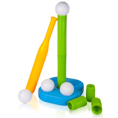 Liberry Toddler Tball Set green with bat and balls