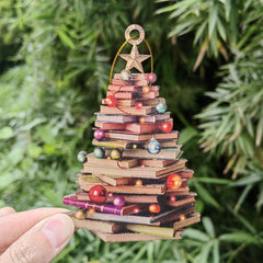 Librarian and teacher gift book ornament 5 inch