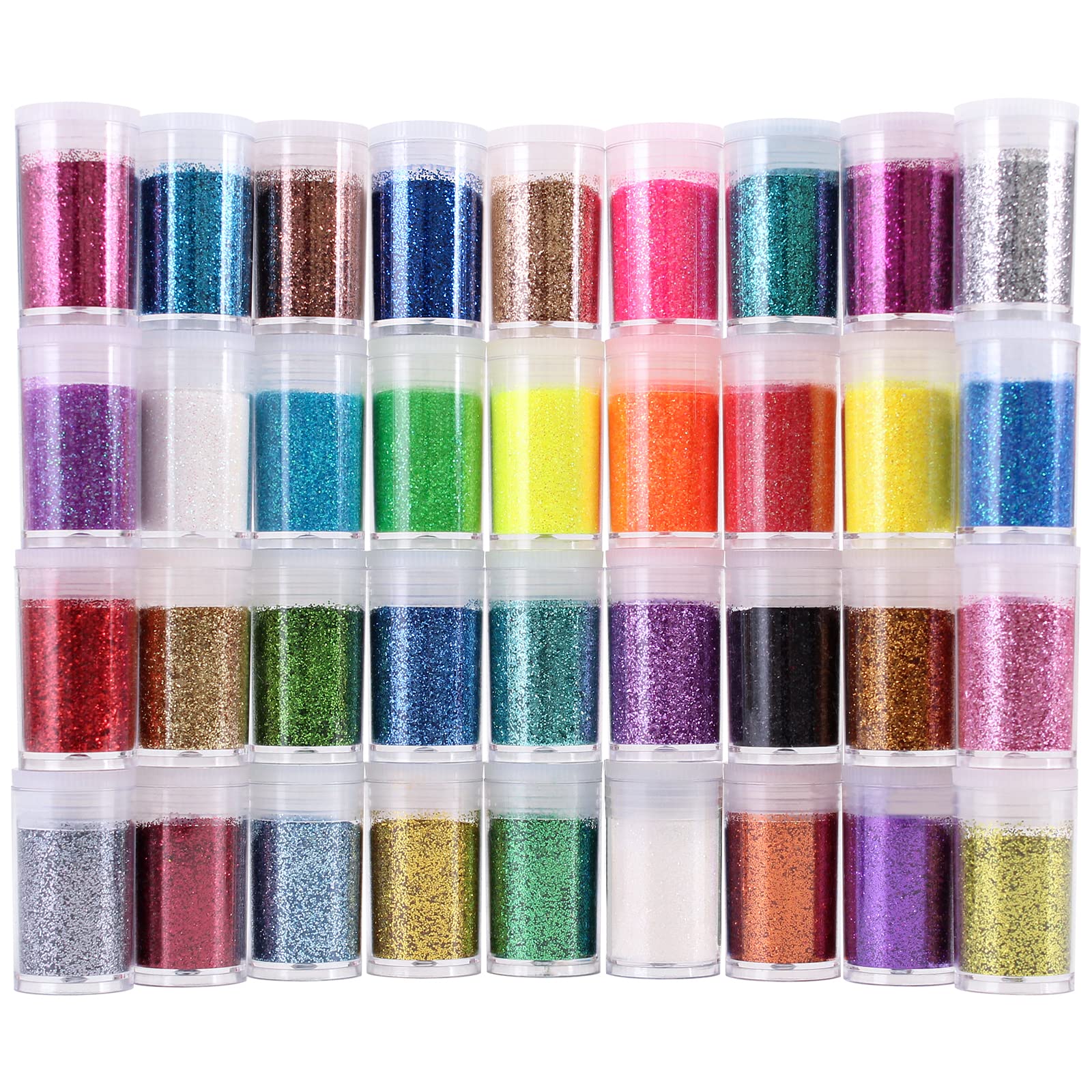 Licool Glitter 36 Colors Set bottle pack for resin crafts