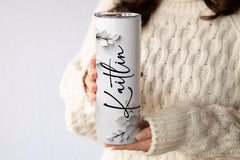 bpa-free stainless steel tumbler with lid and straw