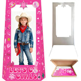 Life Size West Cowgirl Standee ready for party photo booth