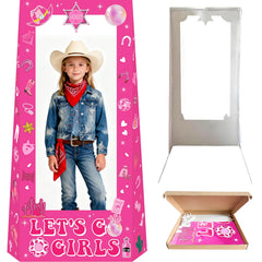 Life Size West Cowgirl Standee ready for party photo booth