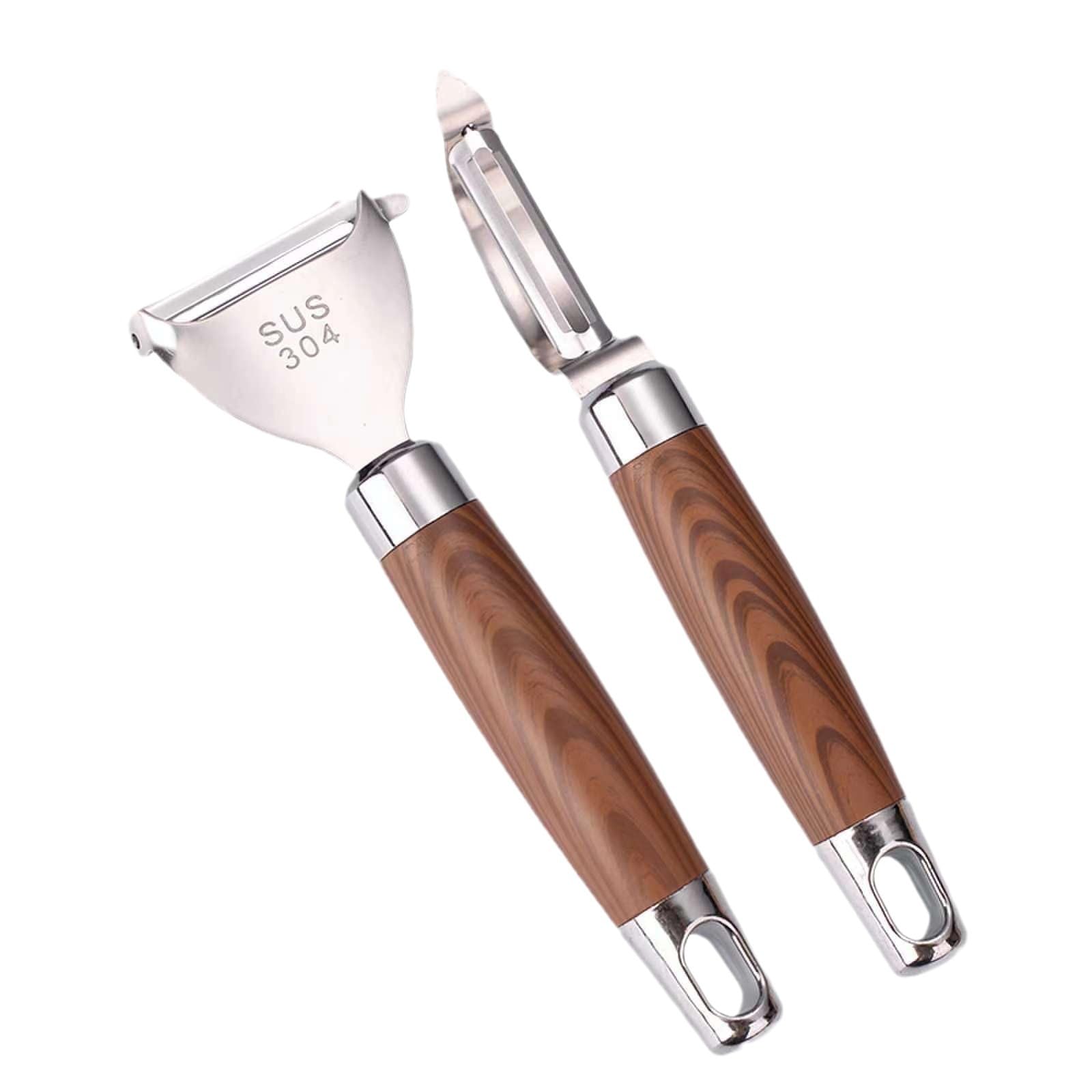 LifeVoltivus Swivel Vegetable Peeler Set 2 Pack straight and Y-Type blades