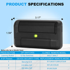 Liftmaster 811LMX remote compatible with 850LM 860LM receivers