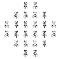 Liftsun silver fridge magnets push pins 24pack on metal surface