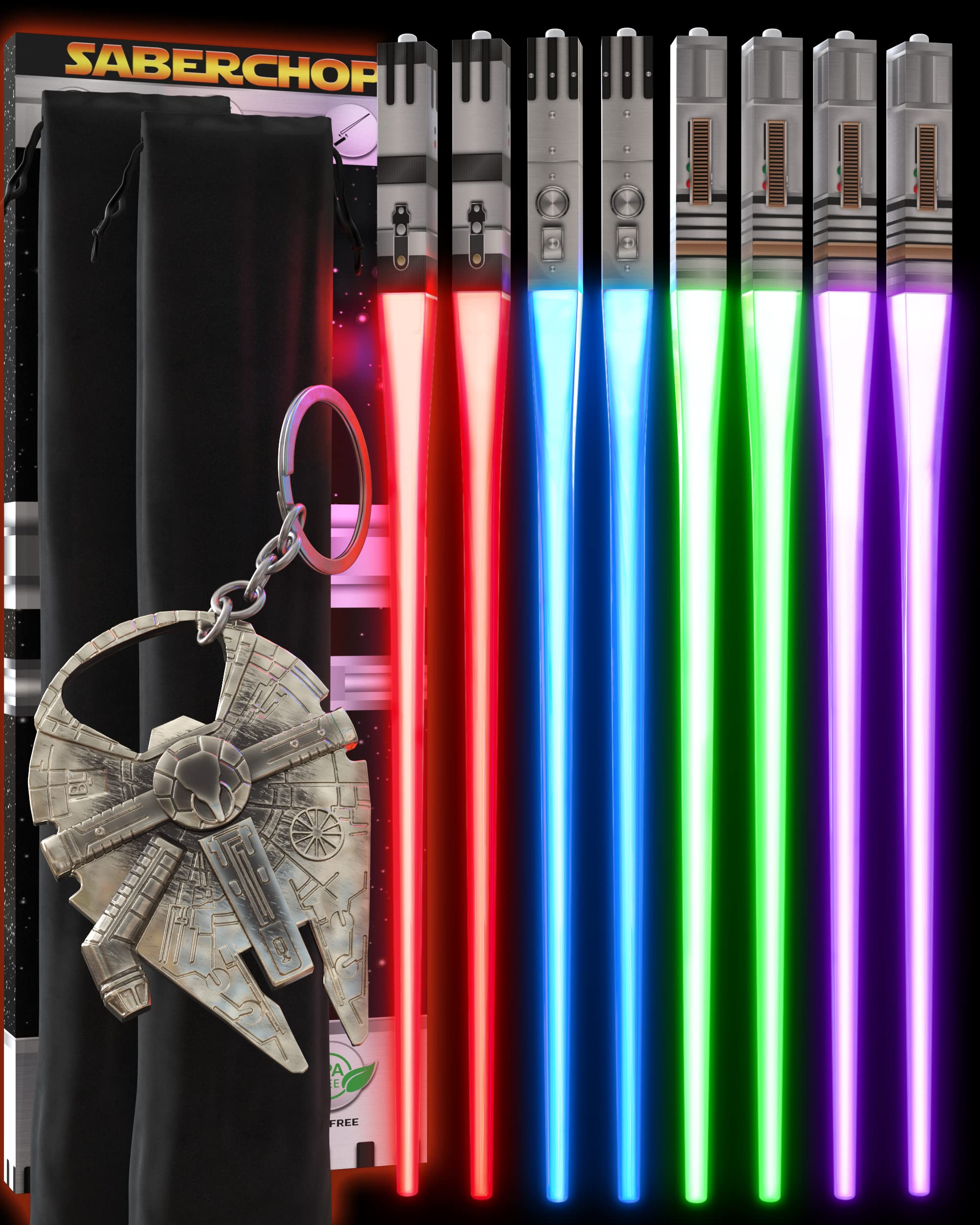lightsaber chopsticks glow on activation