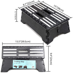 Lightweight plastic step stool with anti-slip feet